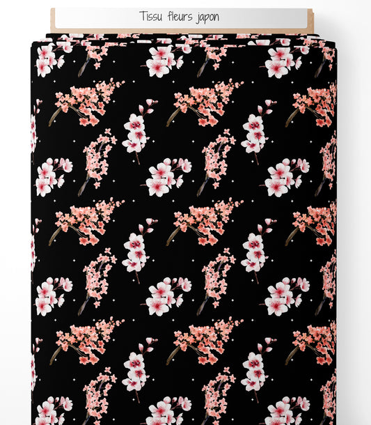 Tissu - Fleurs du Japon
