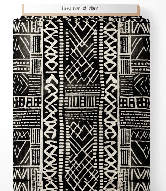 Tissu - Noir et blanc