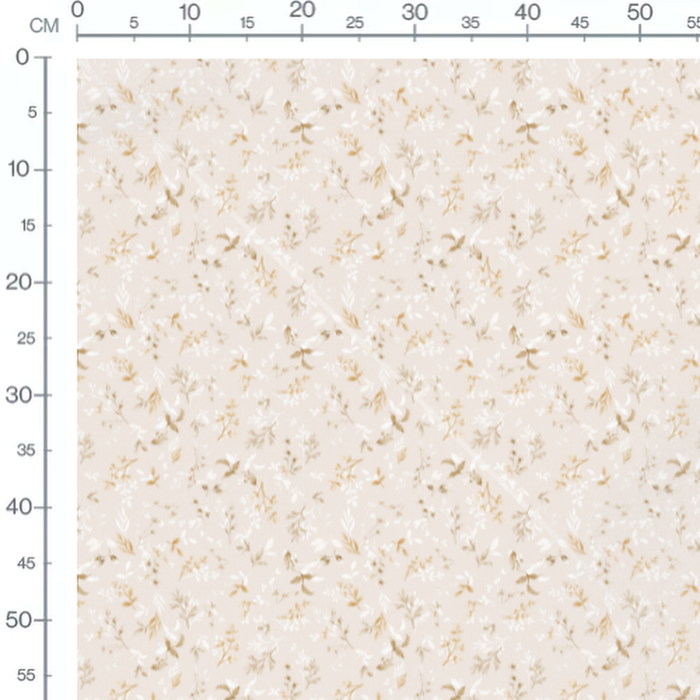 Tissu - Branches et bourgeons subtils