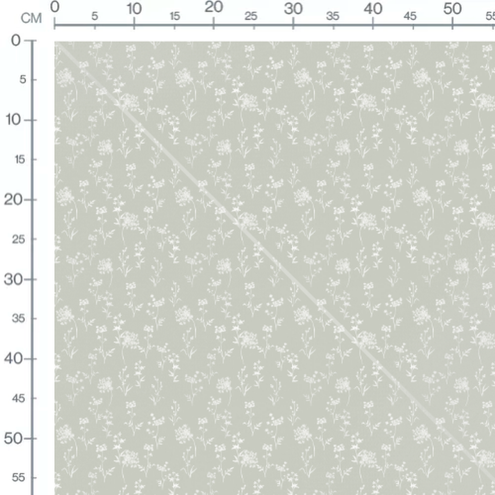 Tissu - Fleurs épurées sur fond clair