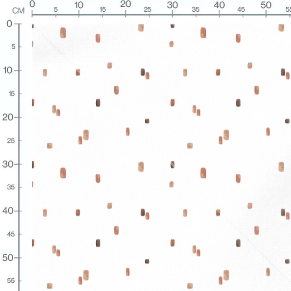 Tissu - Petits rectangles marron