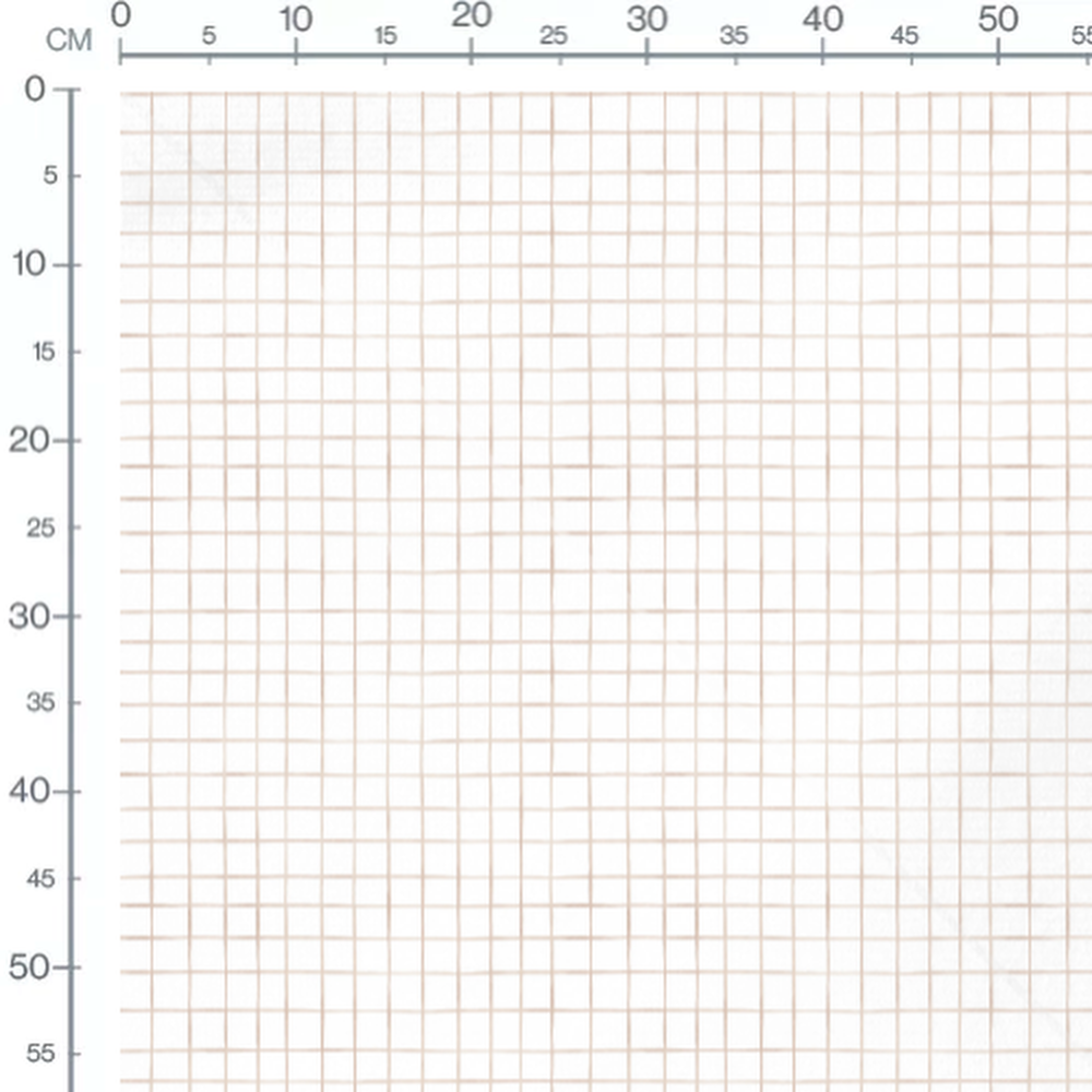 Tissu - Grille carrée beige
