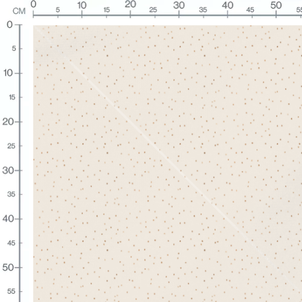 Tissu - Pois dorés sur fond beige