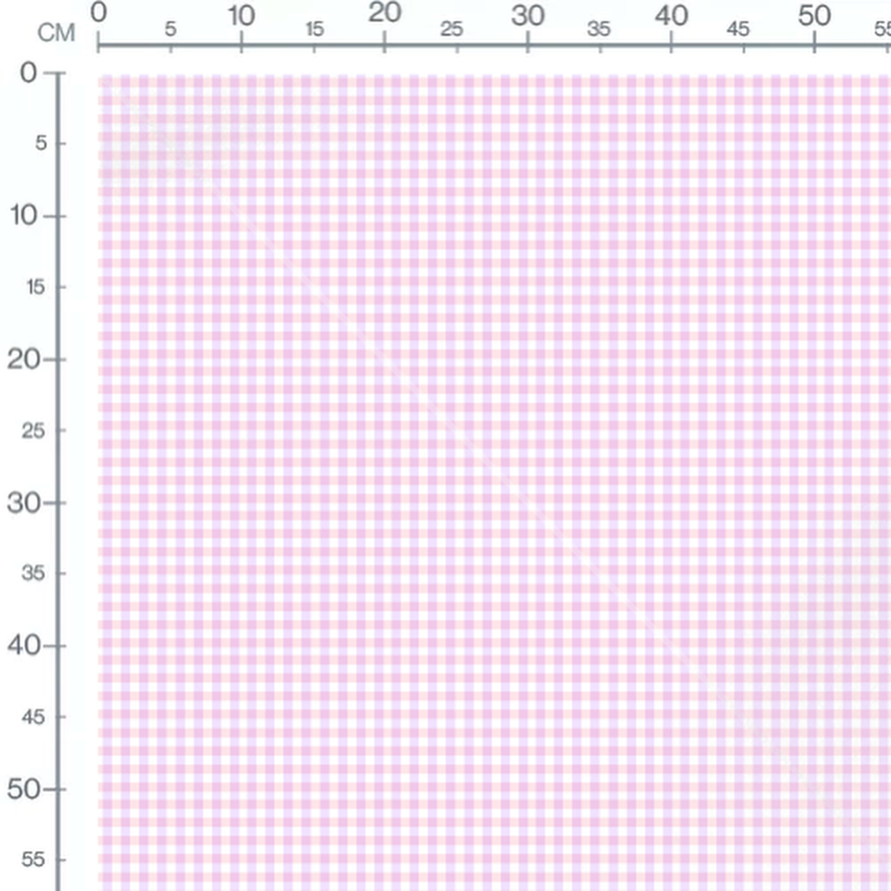 Tissu - Carreaux rose et blanc épuré