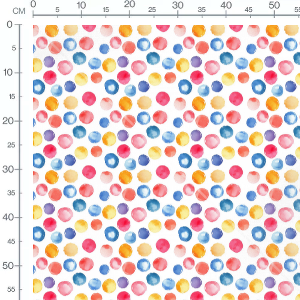 Tissu - Tissu Pois Aquarelle