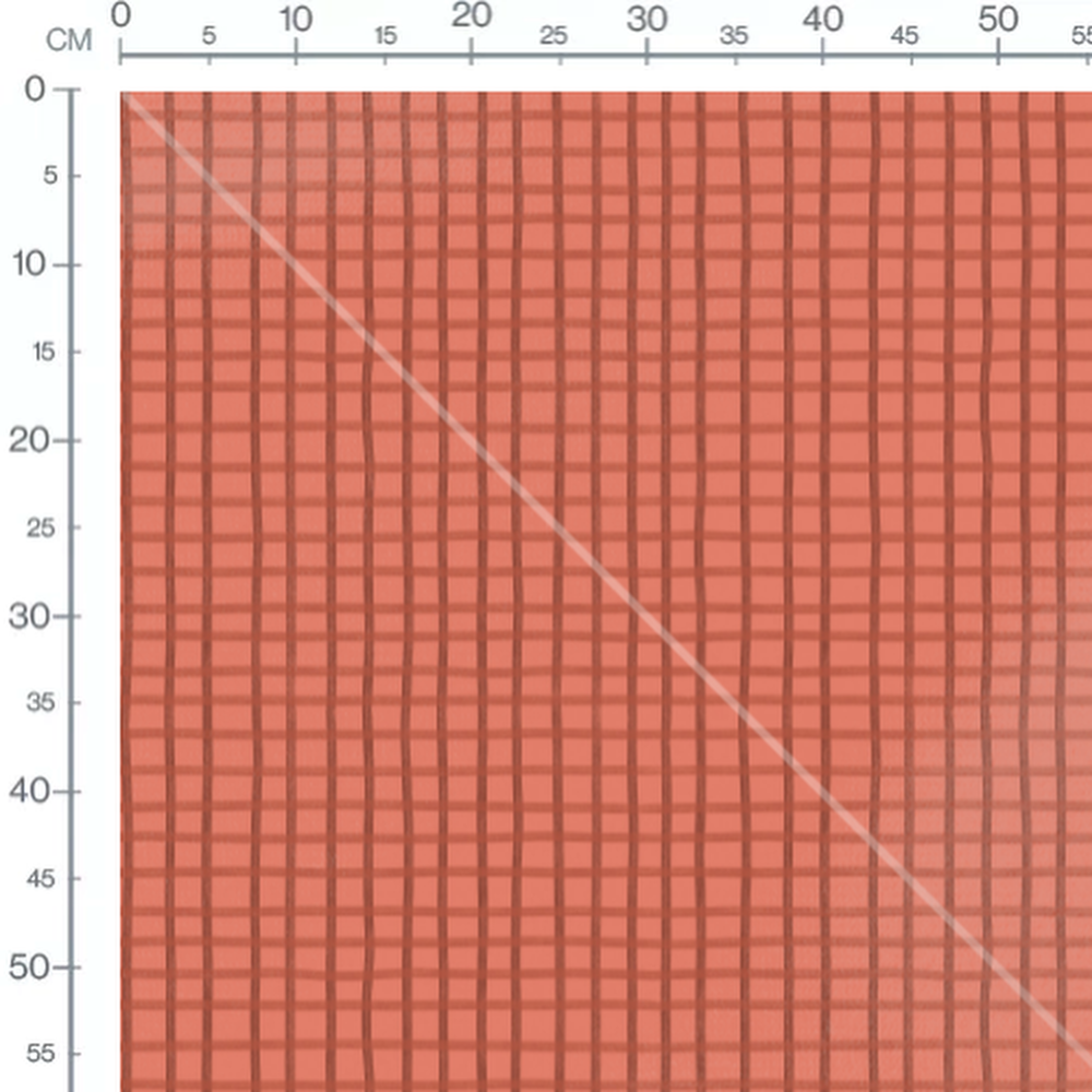 Tissu - Carreaux rouges sur fond rose