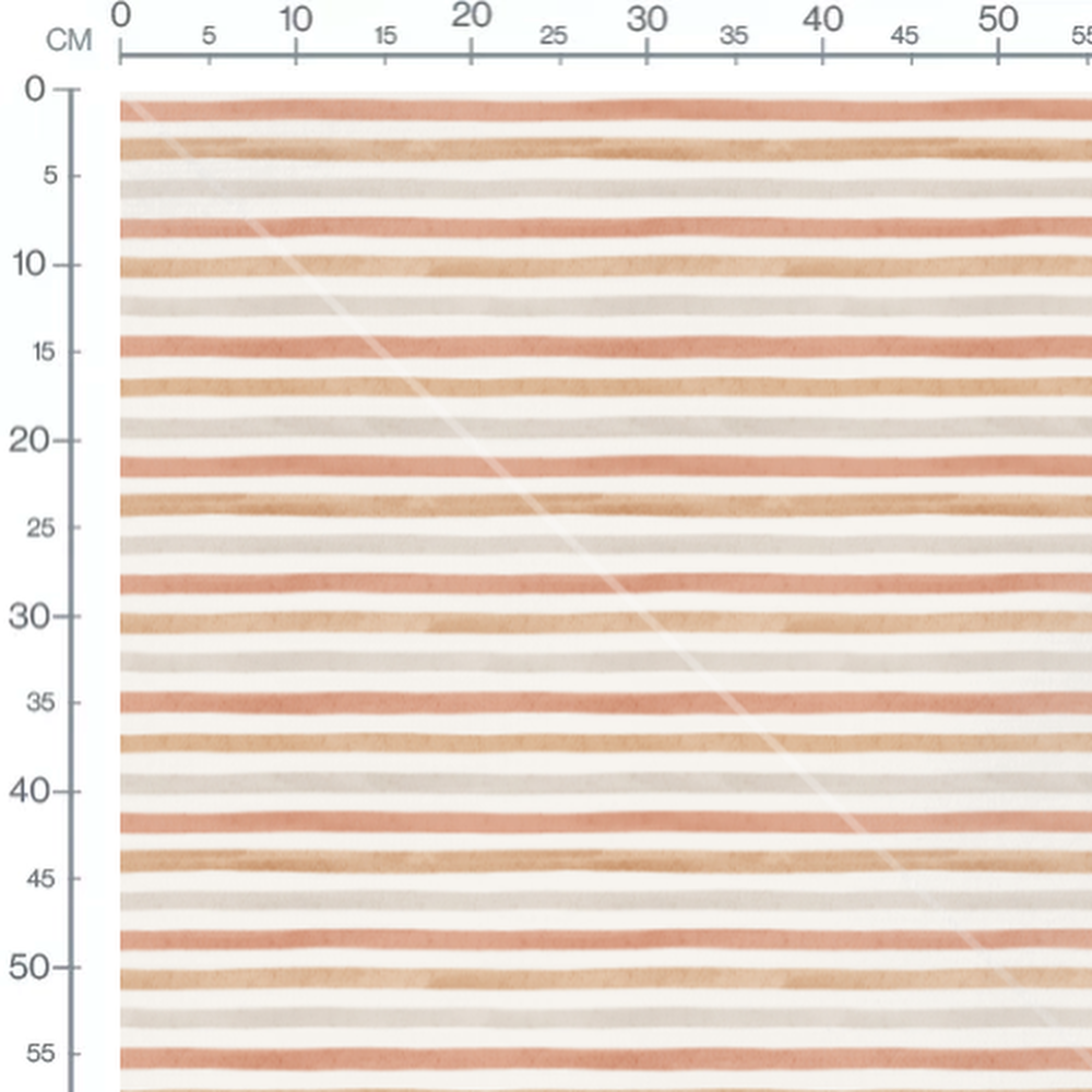 Tissu - Rayures pastel aquarelle