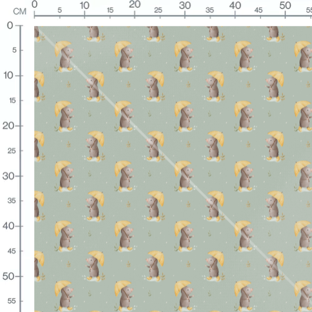 Tissu - Taupes parapluie jaune
