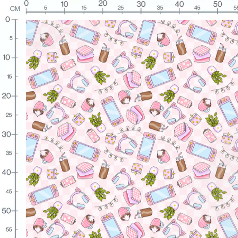 Tissu - Tissu Gamer Rose