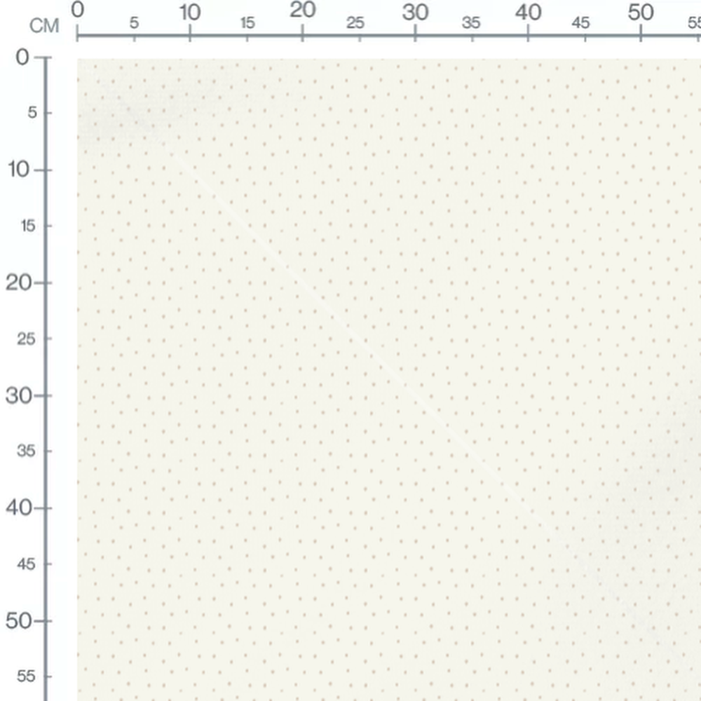 Tissu - Pois beiges sur fond crème