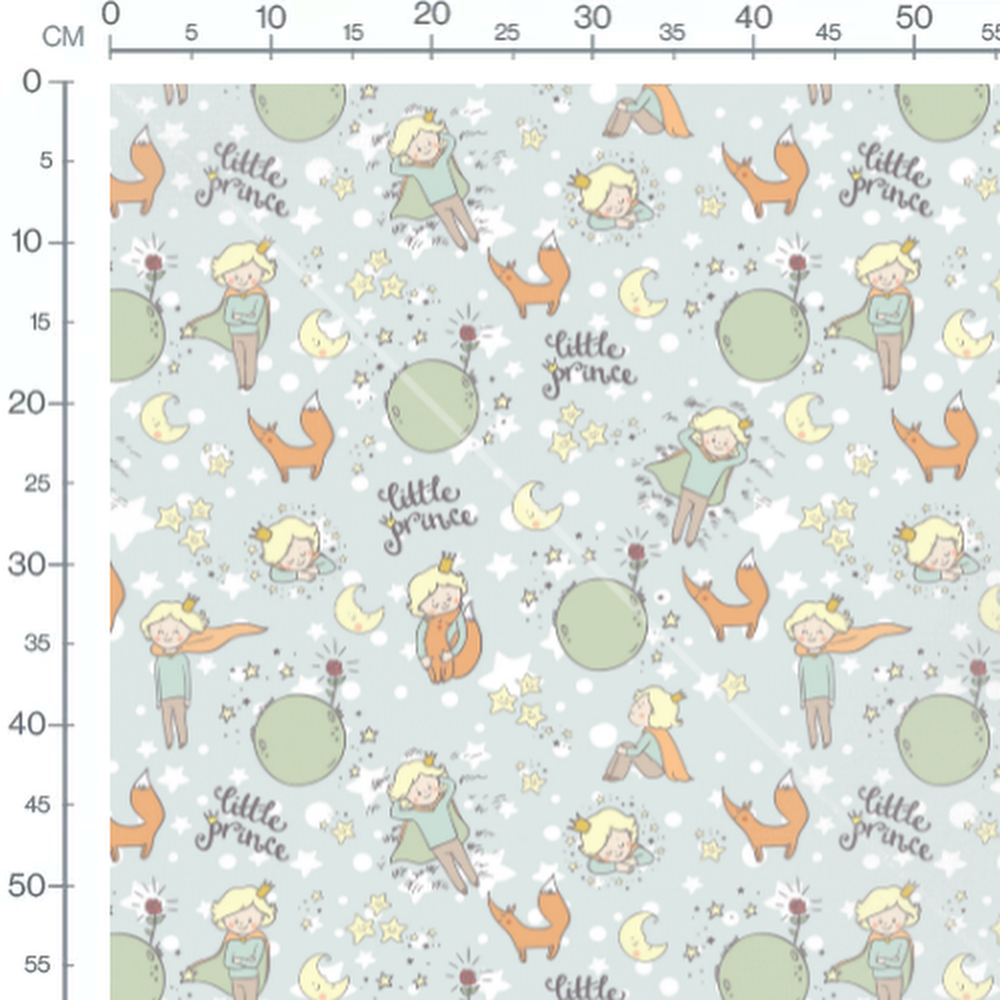 Tissu - Petit Prince et renards