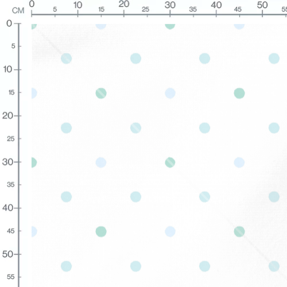 Tissu - Pois épurés sur fond clair