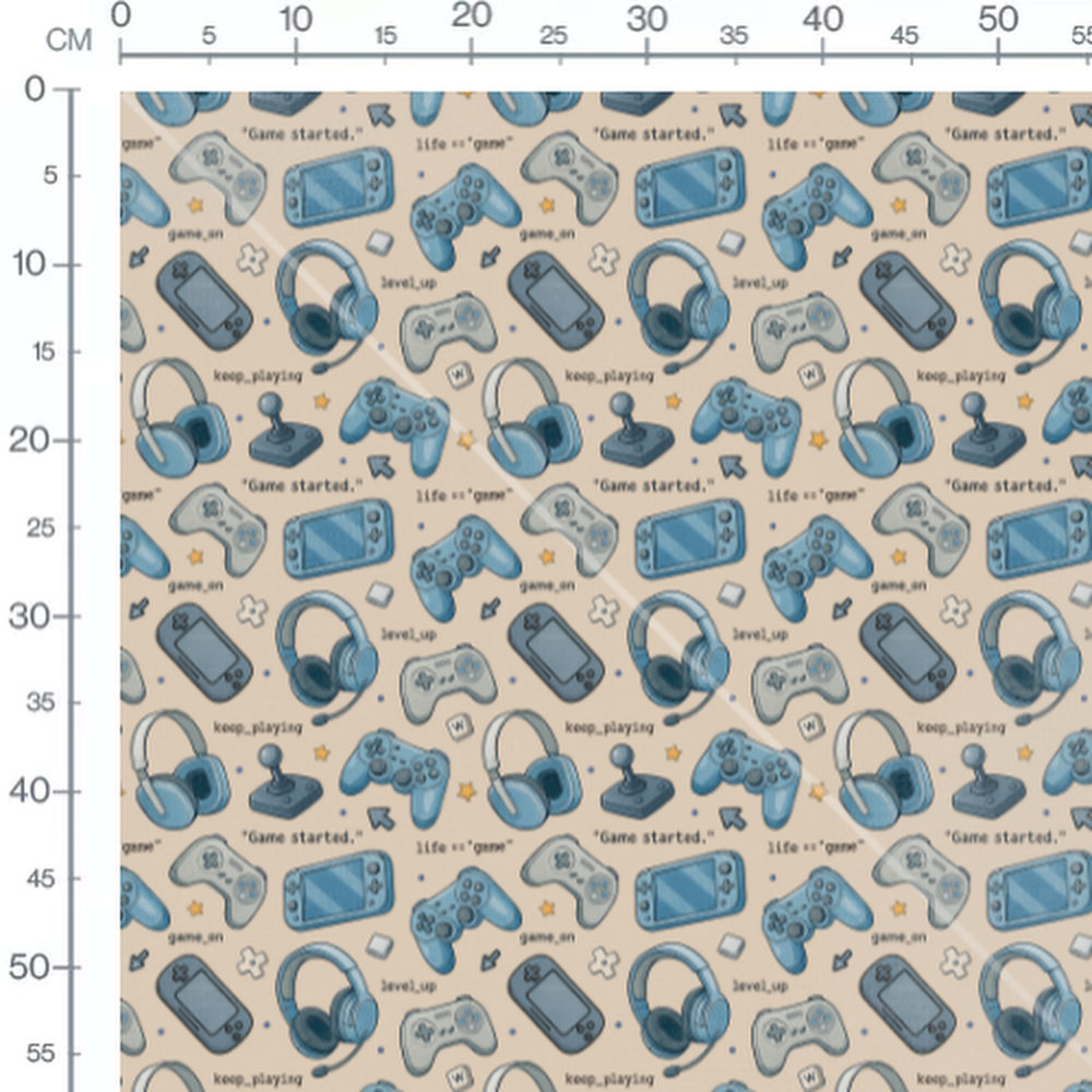 Tissu - Manettes et casques beige