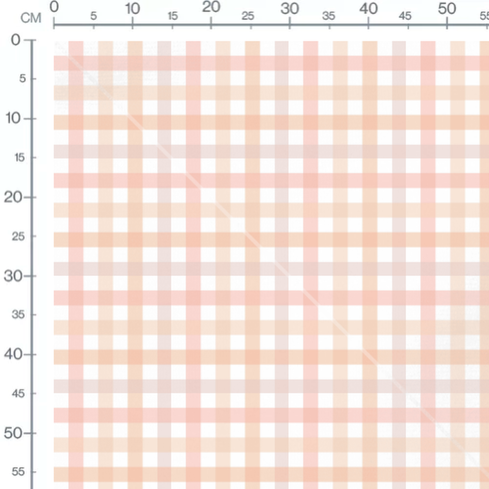 Tissu - Carreaux rose sur fond blanc