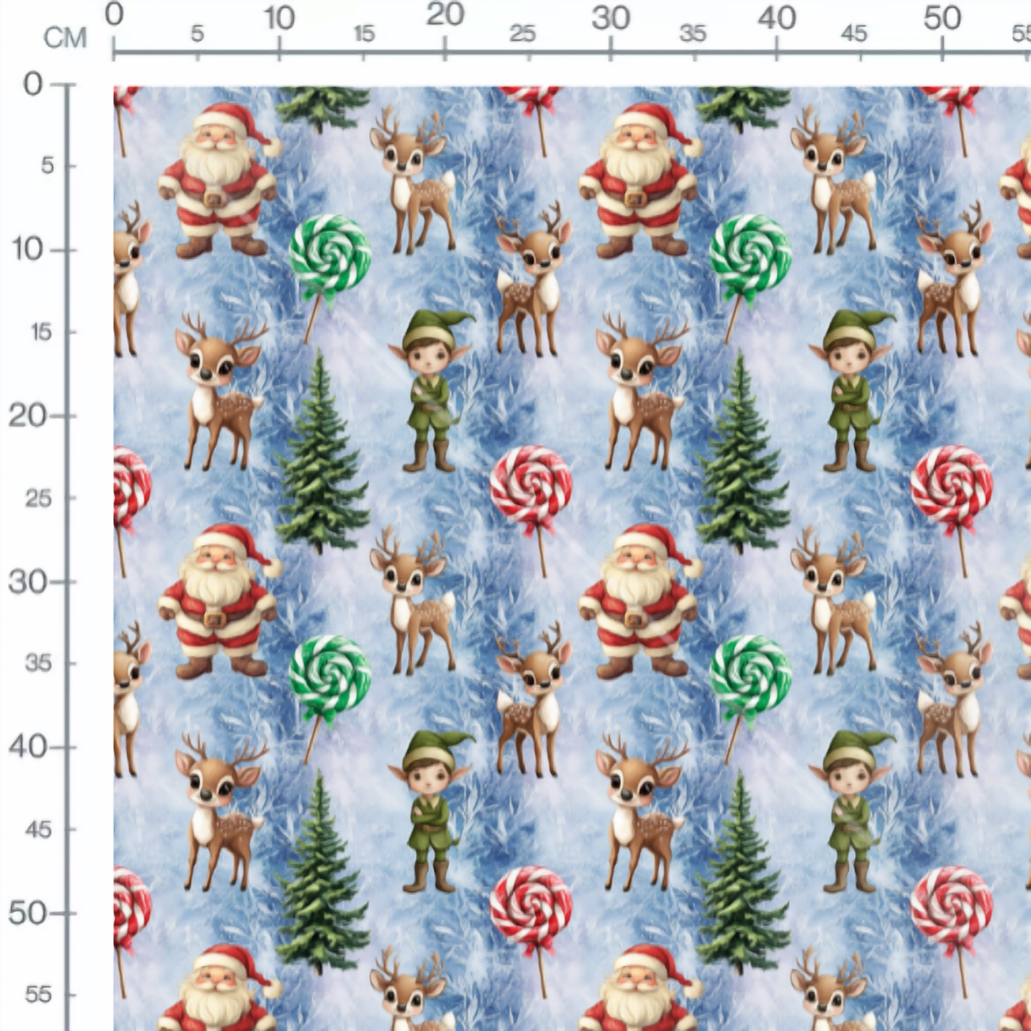 Tissu - lutin noel