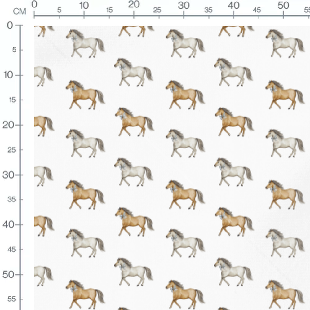 Tissu - Chevaux avec nœuds papillon