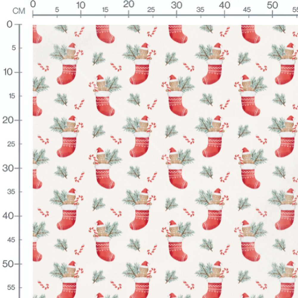 Tissu - Chaussettes et pain d'épices