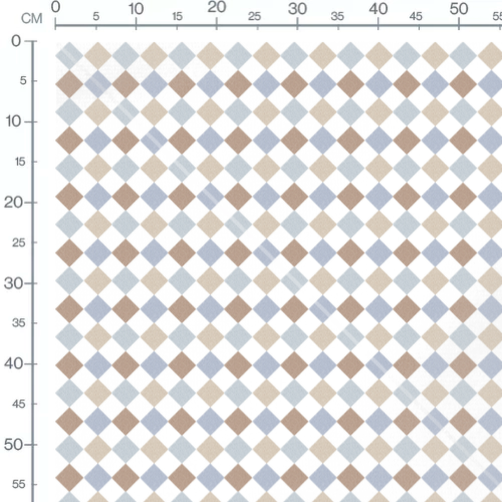 Tissu - Carreaux texturés pastel