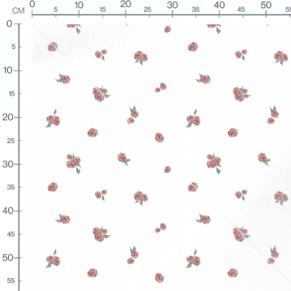 Tissu - Fleurs roses en surface