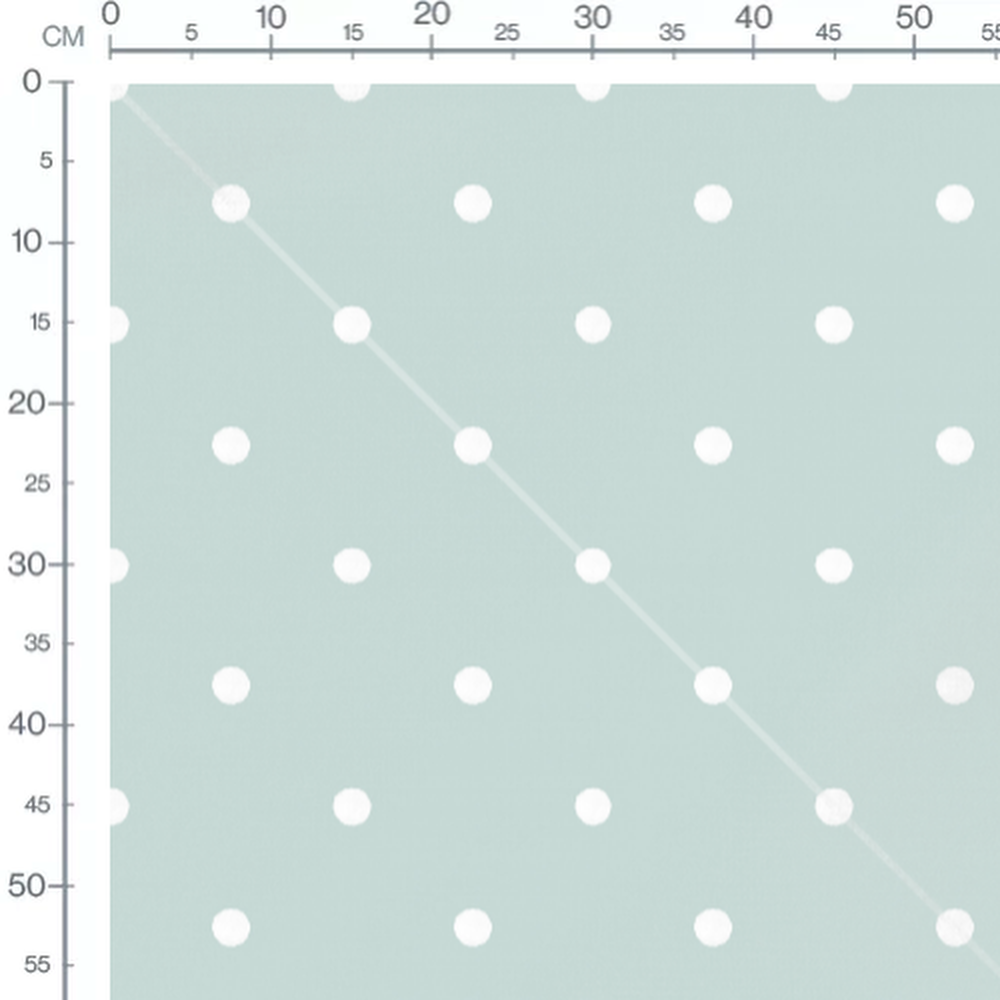 Tissu - Motif pois sur bleu clair