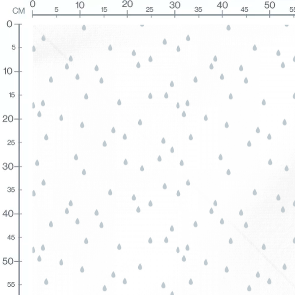 Tissu - Petites gouttes grises
