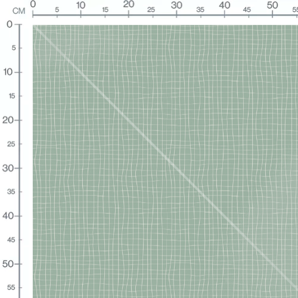 Tissu - Carreaux blancs sur fond vert