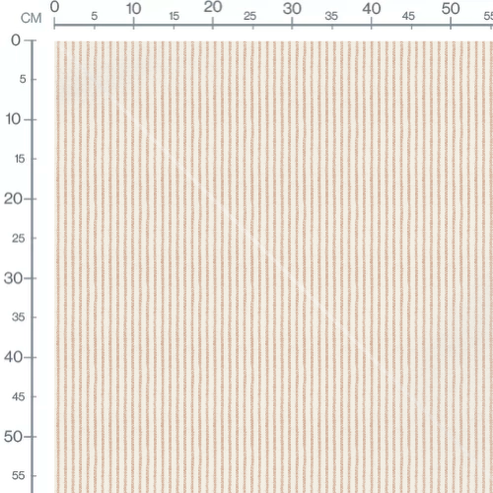 Tissu - Rayures beiges irrégulières