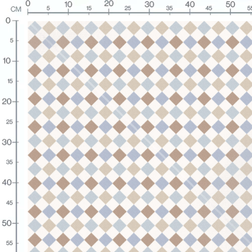 Tissu - Carreaux pastel texturés