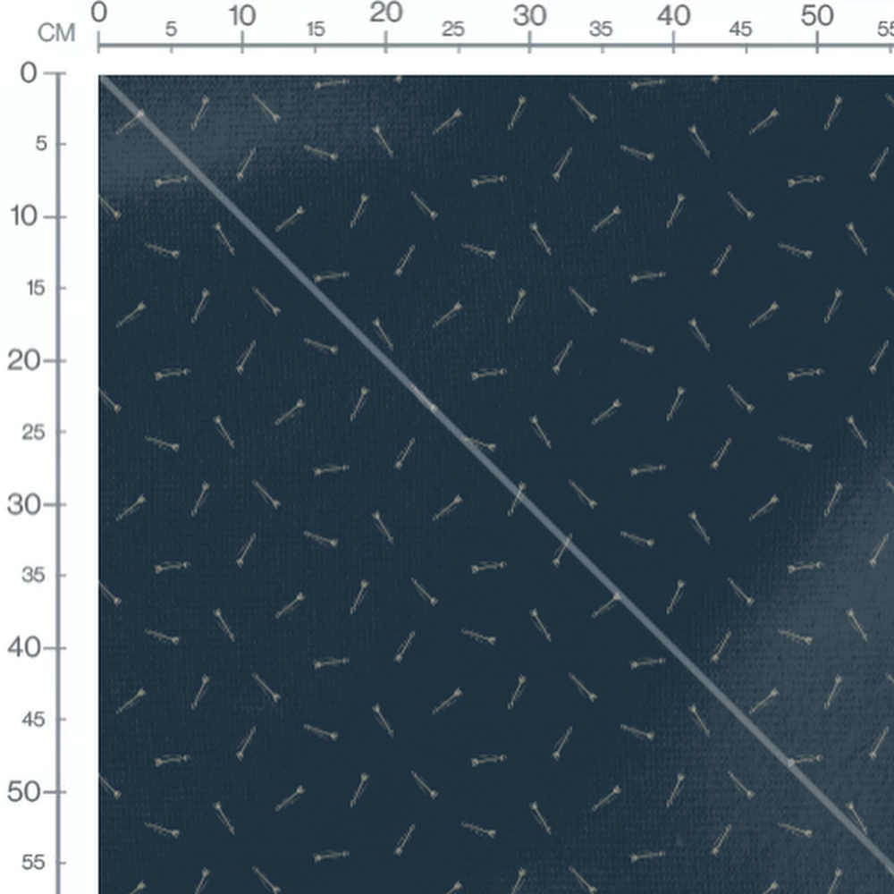 Tissu - Flèches grises sur fond bleu