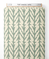 Tissu - Motif branches vertes