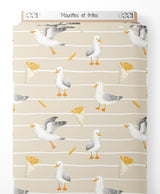 Tissu - Mouettes et frites