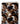Tissu - Feuillages bruns et noirs