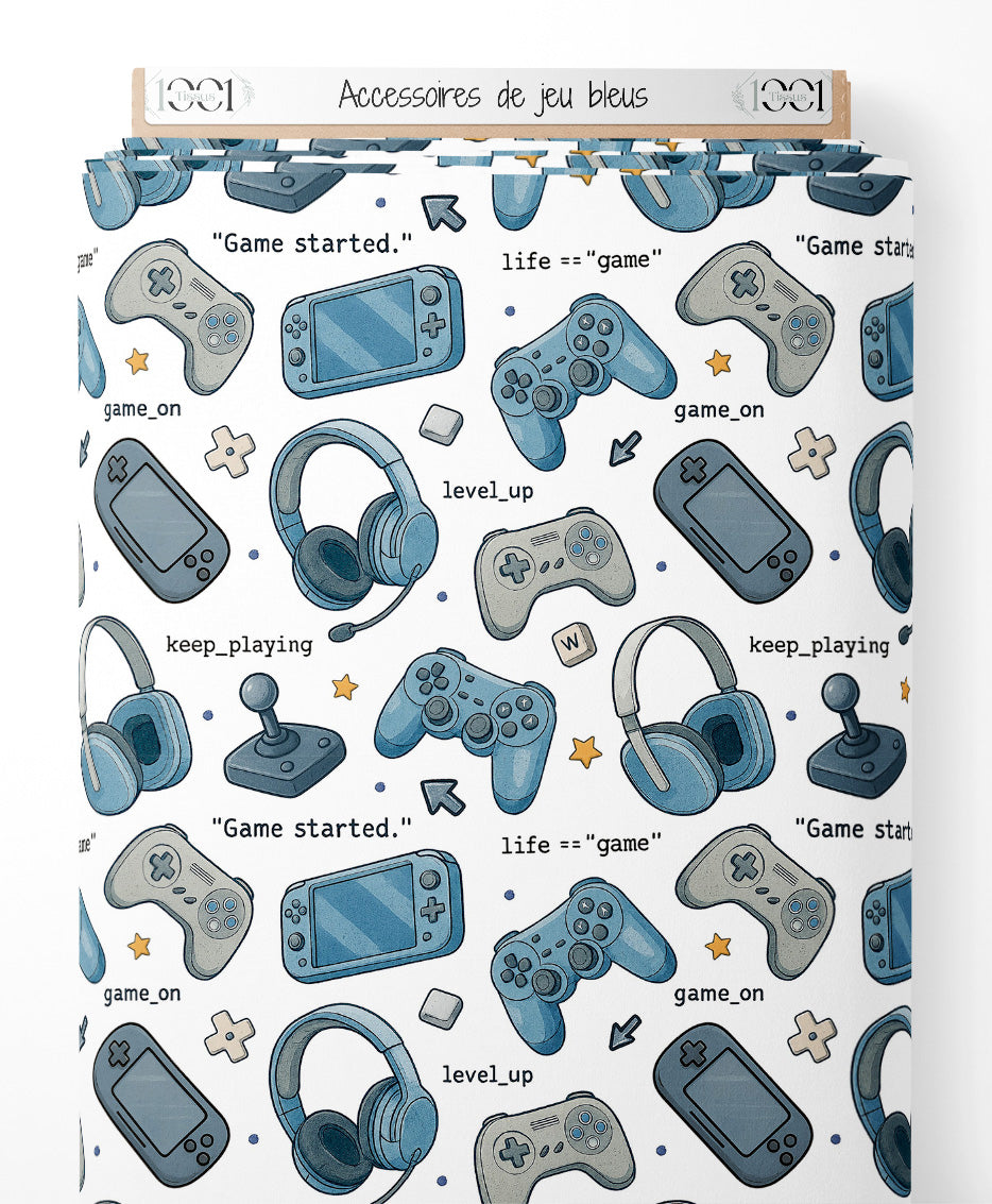 Tissu - Accessoires de jeu bleus