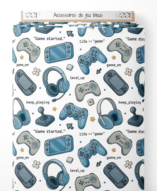 Tissu - Accessoires de jeu bleus