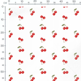 Tissu - Groupes de cerises et feuillage