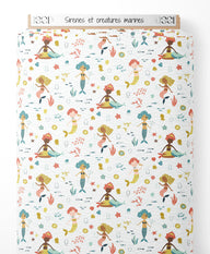 Tissu - Sirènes et créatures marines