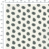 Tissu - Citrouilles florales sombres