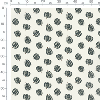 Tissu - Citrouilles florales sombres