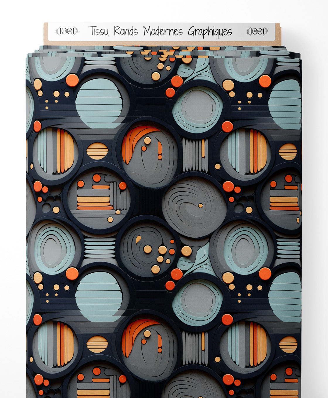 Tissu - Ronds Modernes Graphiques