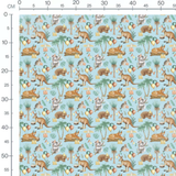 Tissu - Animaux australiens en fête