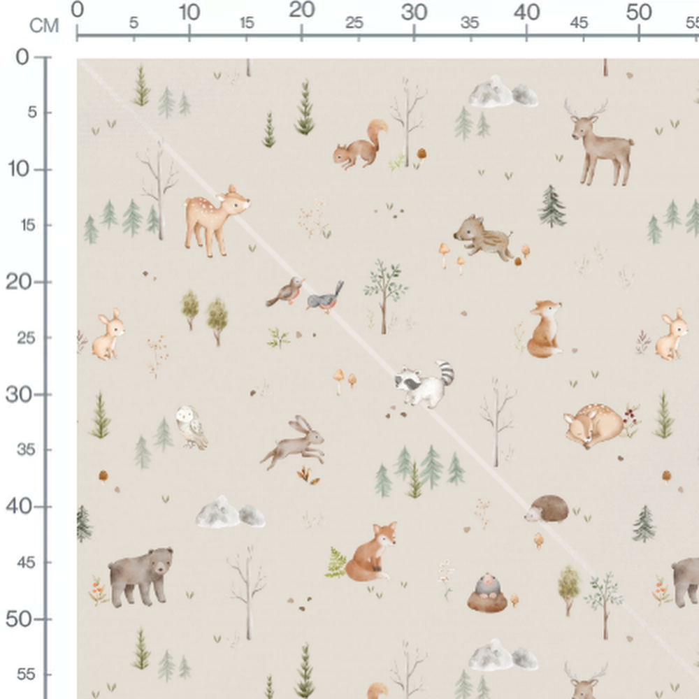 Tissu - Douceur animale forestière