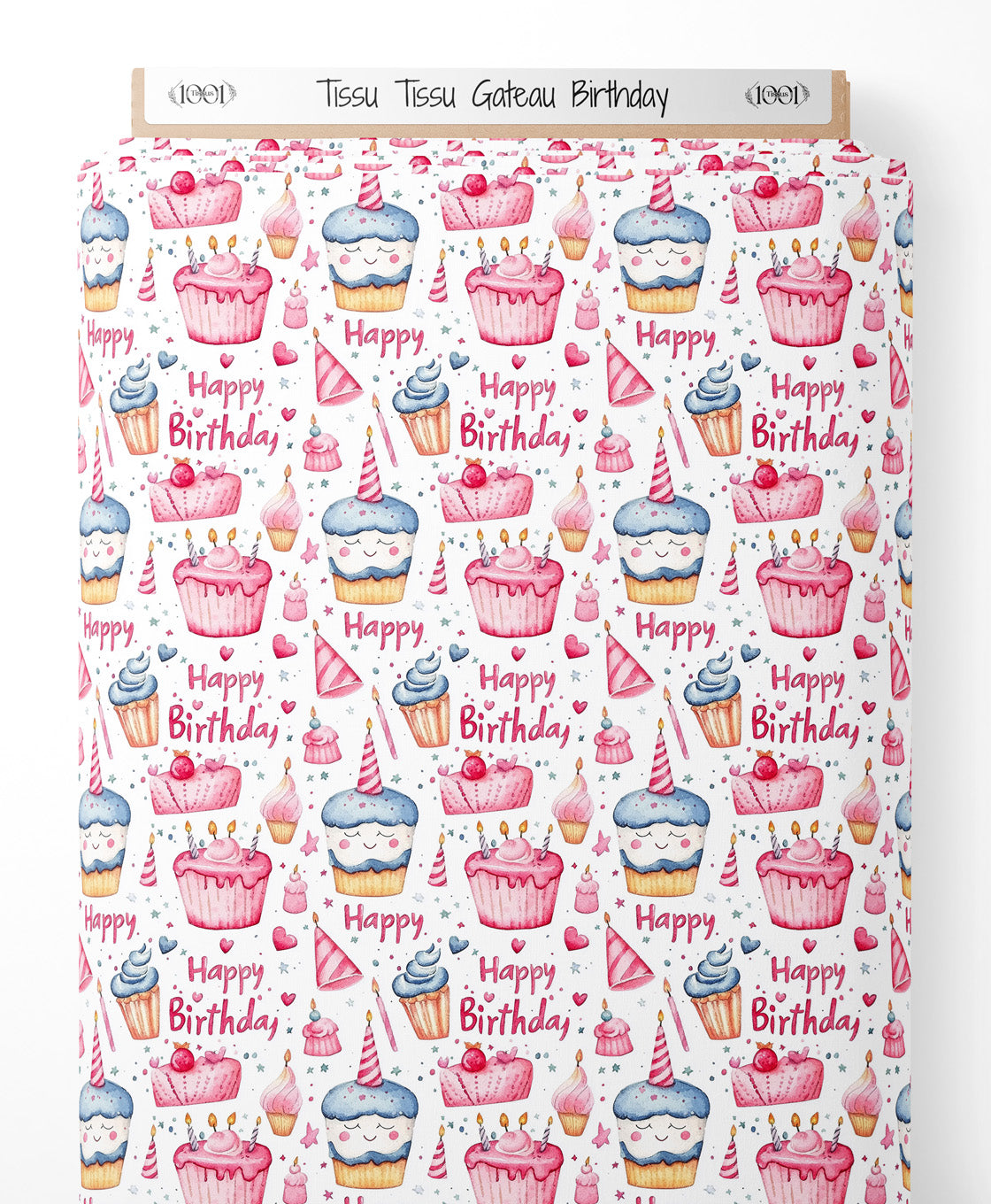 Tissu - Tissu Gateau Birthday