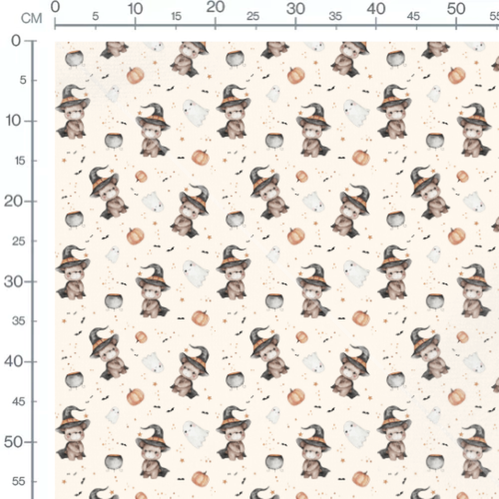 Tissu - Ours sorciers et fantômes