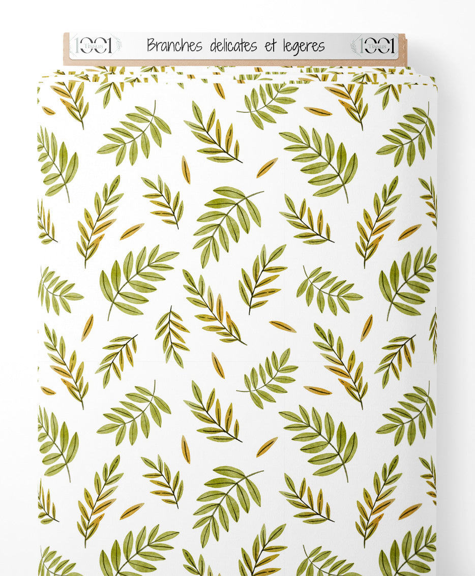 Tissu - Branches délicates et légères