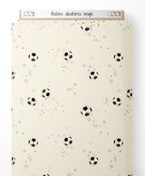 Tissu - Ballons aléatoires beige