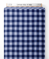 Tissu - Carreaux bleus et indigo
