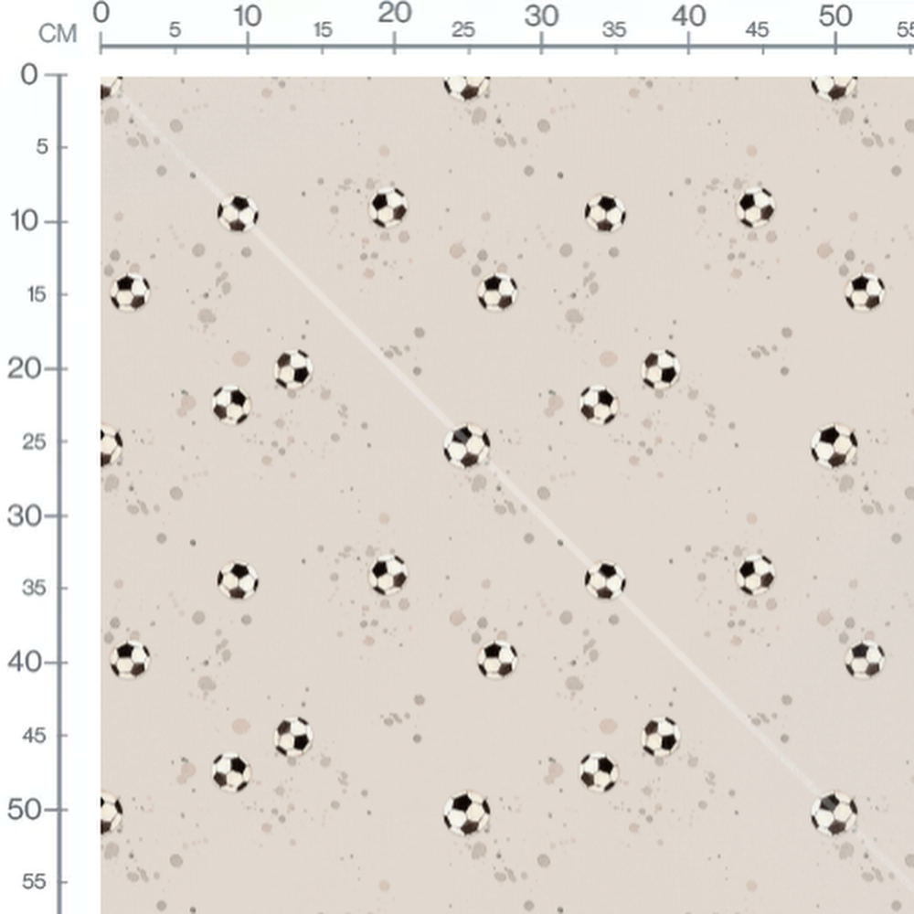 Tissu - Ballons uniformes beige
