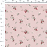 Tissu - Fleurs et papillons colorés
