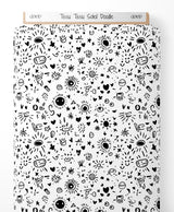 Tissu - Tissu Soleil Doodle