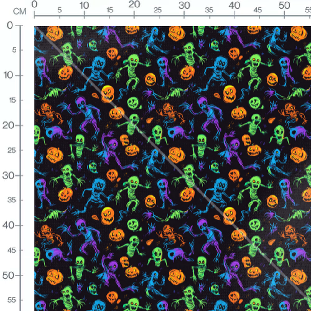 Tissu - Neon Halloween 6